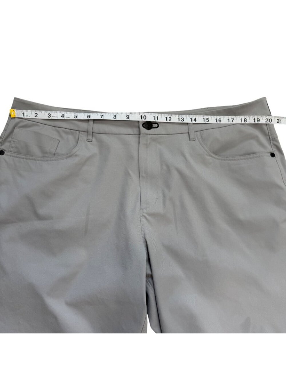 Public Rec Mens Size 40x28 Performance Pants Chino Grey Golf - Picture 5 of 8